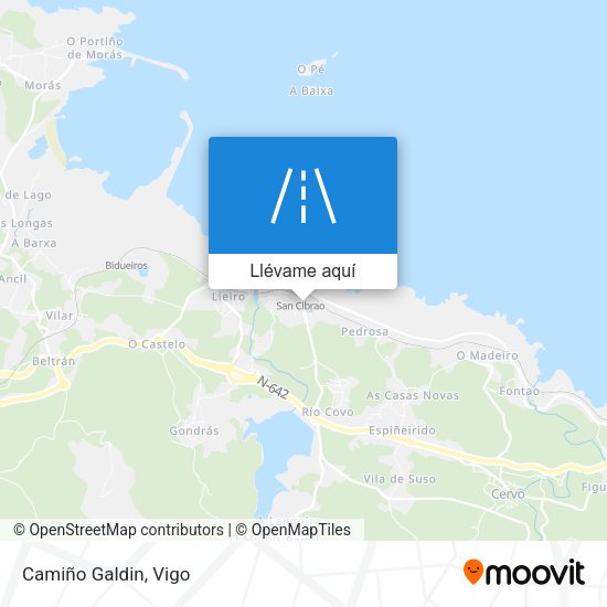 Mapa Camiño Galdin