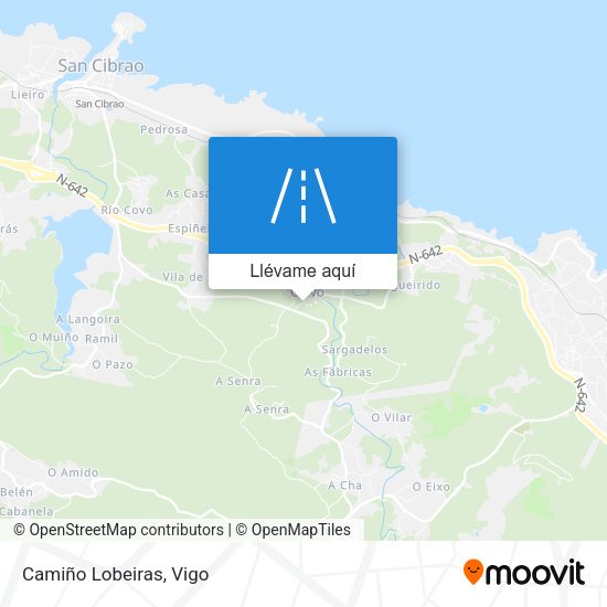 Mapa Camiño Lobeiras