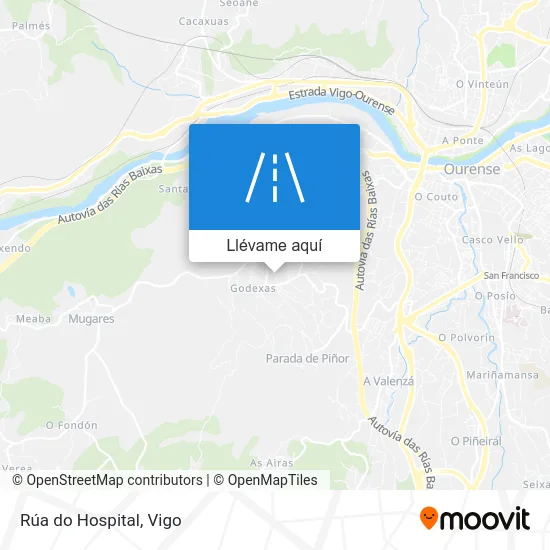 Mapa Rúa do Hospital