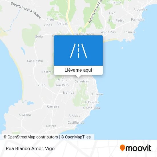 Mapa Rúa Blanco Amor