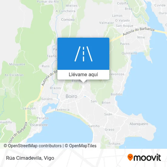 Mapa Rúa Cimadevila