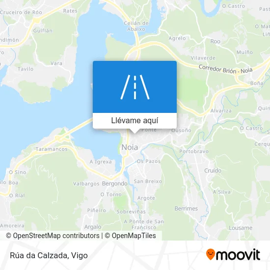Mapa Rúa da Calzada