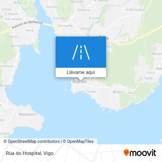 Mapa Rúa do Hospital