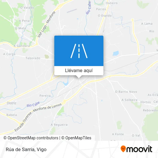 Mapa Rúa de Sarria