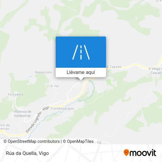 Mapa Rúa da Quella