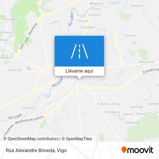 Mapa Rúa Alexandre Bóveda