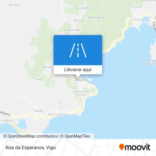 Mapa Rúa da Esperanza