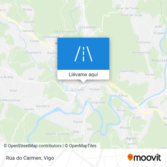 Mapa Rúa do Carmen