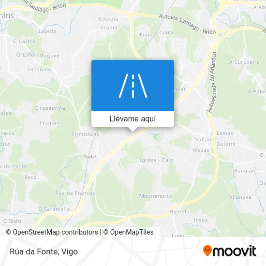 Mapa Rúa da Fonte