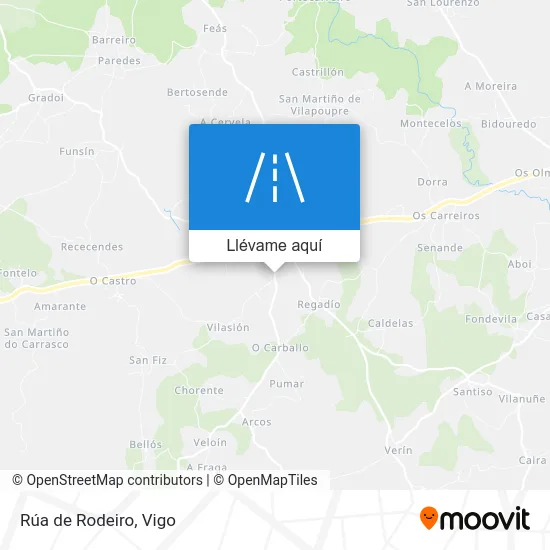 Mapa Rúa de Rodeiro