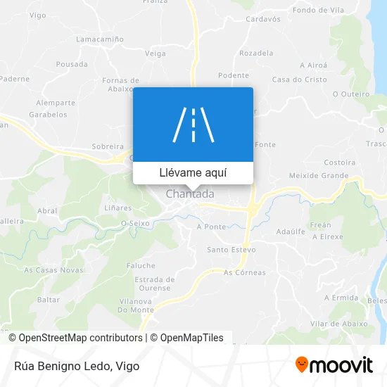 Mapa Rúa Benigno Ledo