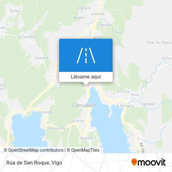 Mapa Rúa de San Roque