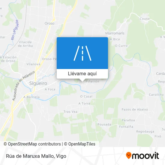 Mapa Rúa de Maruxa Mallo