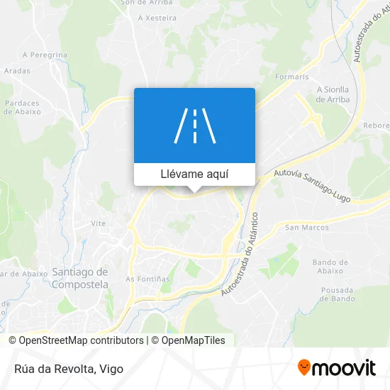 Mapa Rúa da Revolta