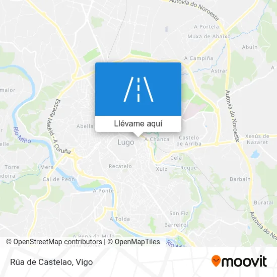 Mapa Rúa de Castelao