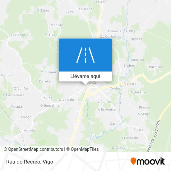 Mapa Rúa do Recreo
