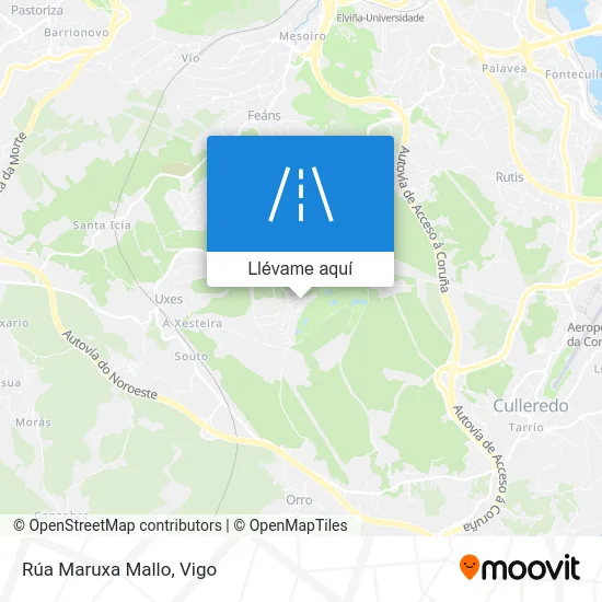 Mapa Rúa Maruxa Mallo