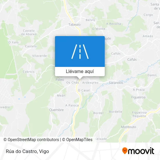 Mapa Rúa do Castro
