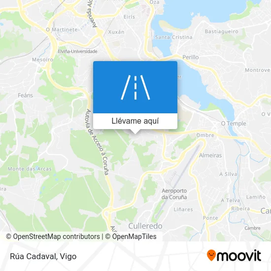 Mapa Rúa Cadaval