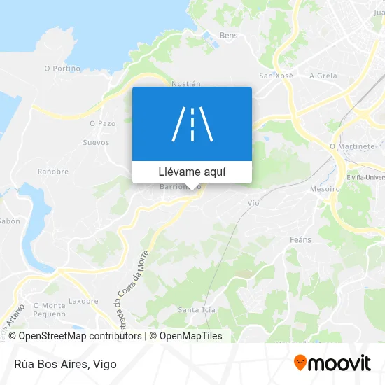 Mapa Rúa Bos Aires
