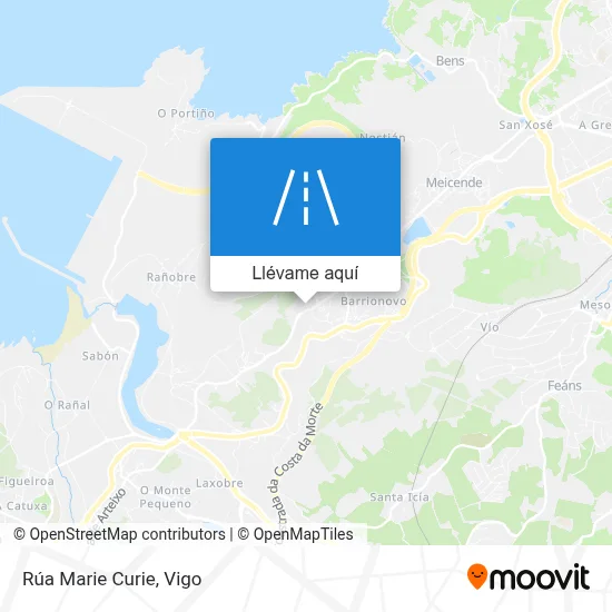 Mapa Rúa Marie Curie