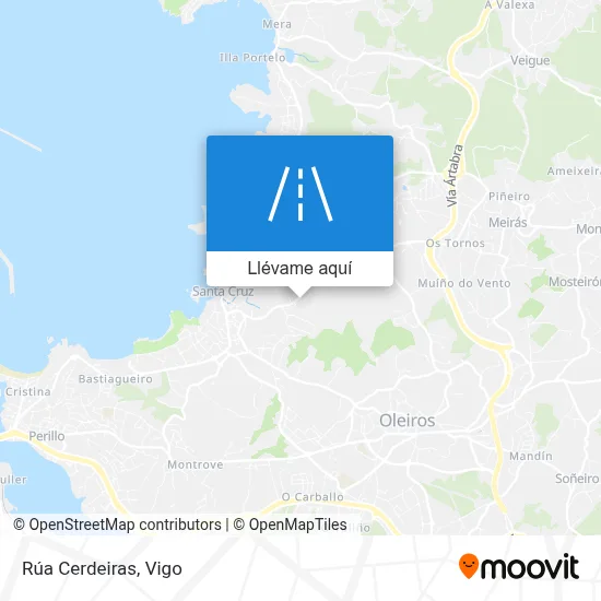 Mapa Rúa Cerdeiras