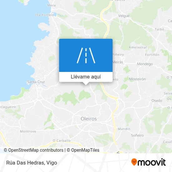 Mapa Rúa Das Hedras