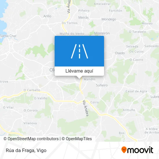 Mapa Rúa da Fraga