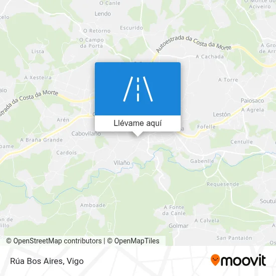 Mapa Rúa Bos Aires