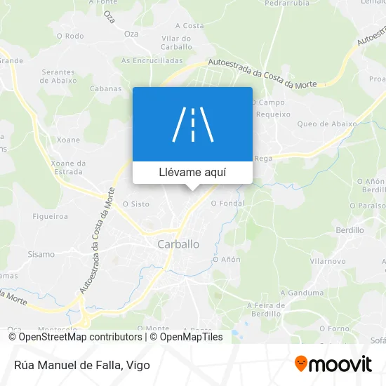 Mapa Rúa Manuel de Falla