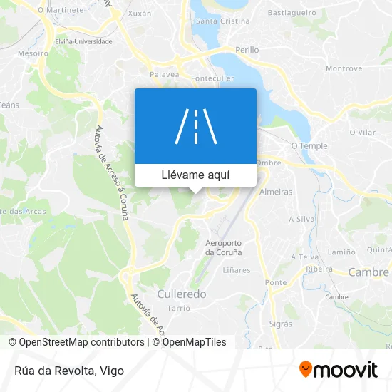 Mapa Rúa da Revolta