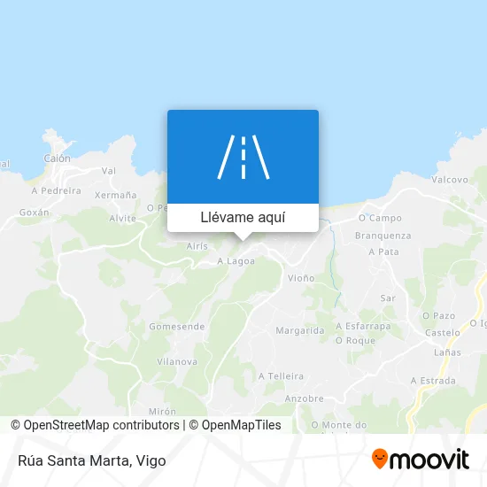Mapa Rúa Santa Marta