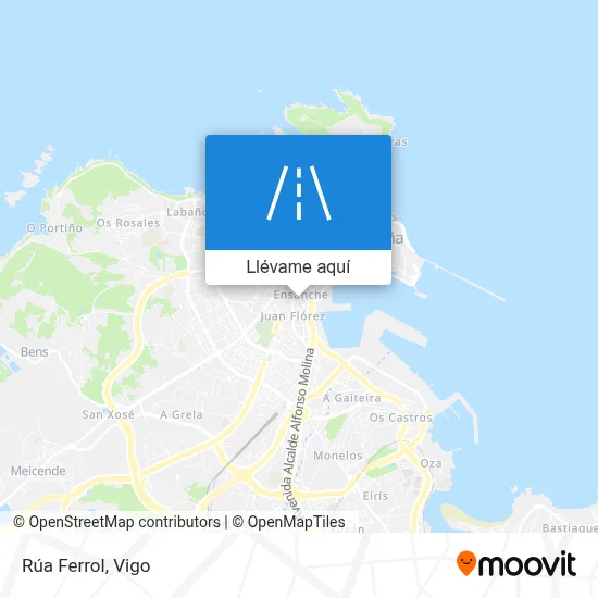 Mapa Rúa Ferrol