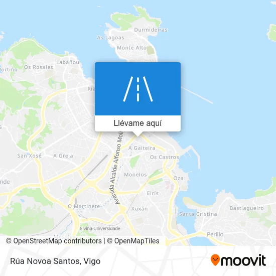 Mapa Rúa Novoa Santos