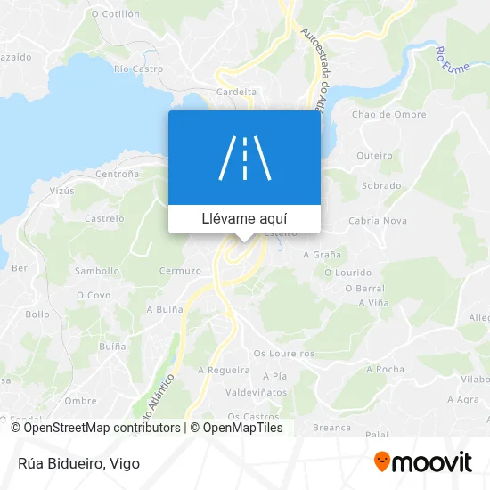 Mapa Rúa Bidueiro