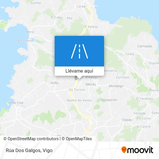 Mapa Rúa Dos Galgos