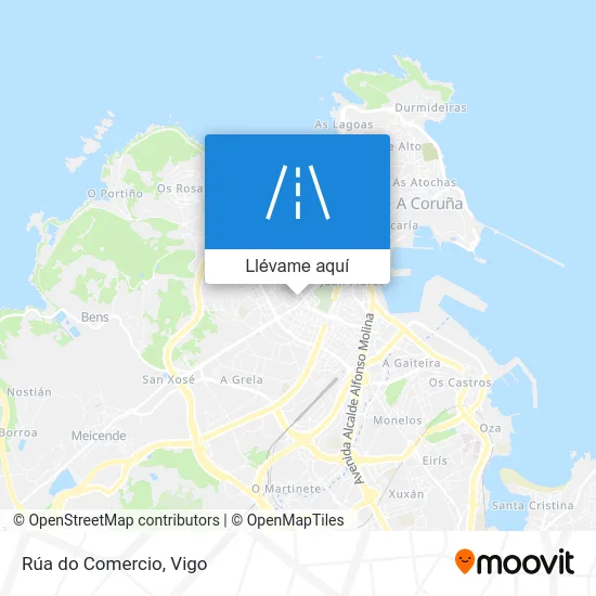 Mapa Rúa do Comercio