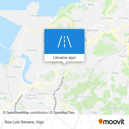 Mapa Rúa Luís Seoane