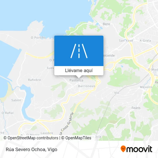 Mapa Rúa Severo Ochoa