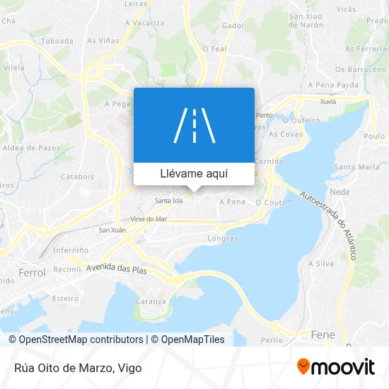 Mapa Rúa Oito de Marzo