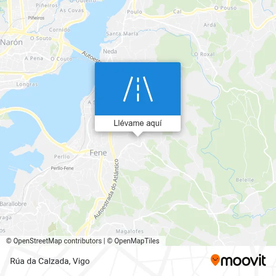 Mapa Rúa da Calzada