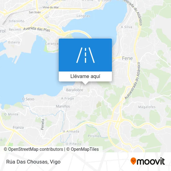 Mapa Rúa Das Chousas