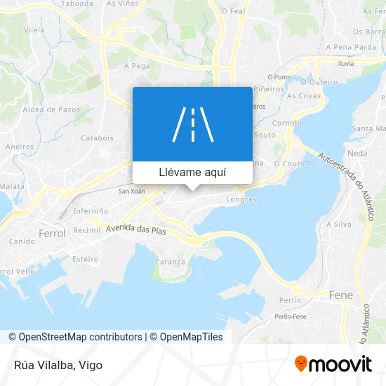 Mapa Rúa Vilalba