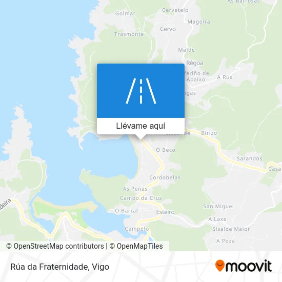 Mapa Rúa da Fraternidade