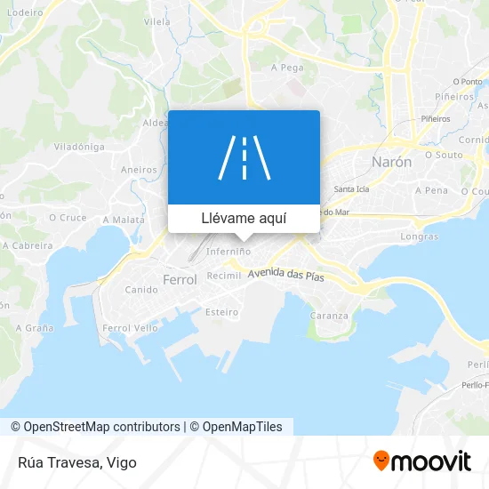 Mapa Rúa Travesa