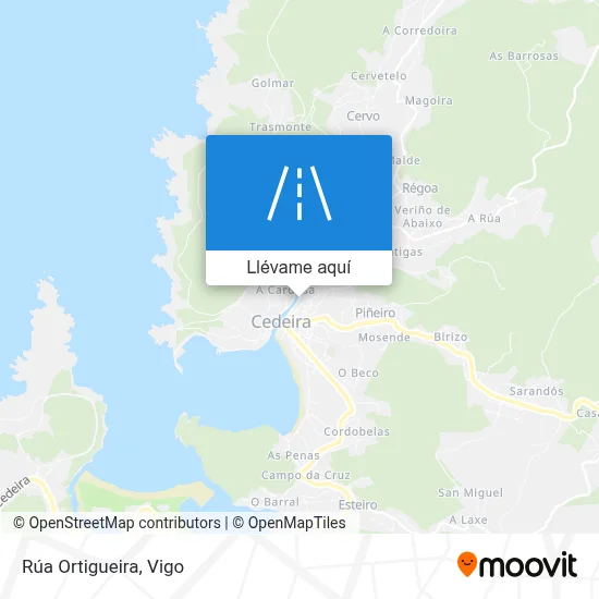 Mapa Rúa Ortigueira