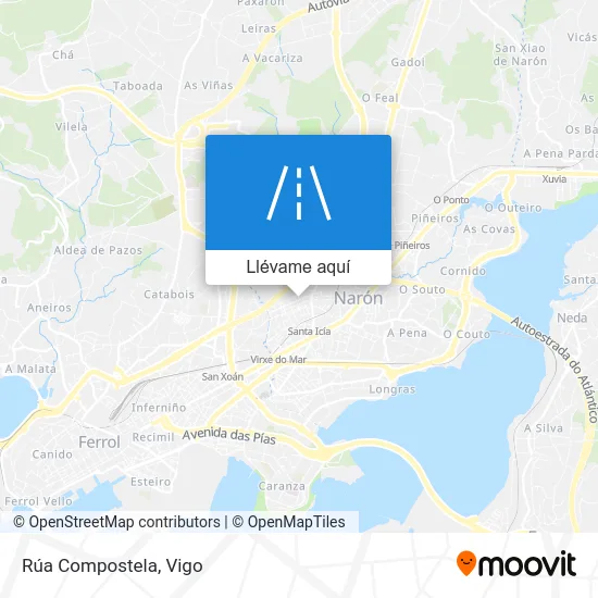Mapa Rúa Compostela