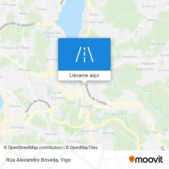 Mapa Rúa Alexandre Bóveda