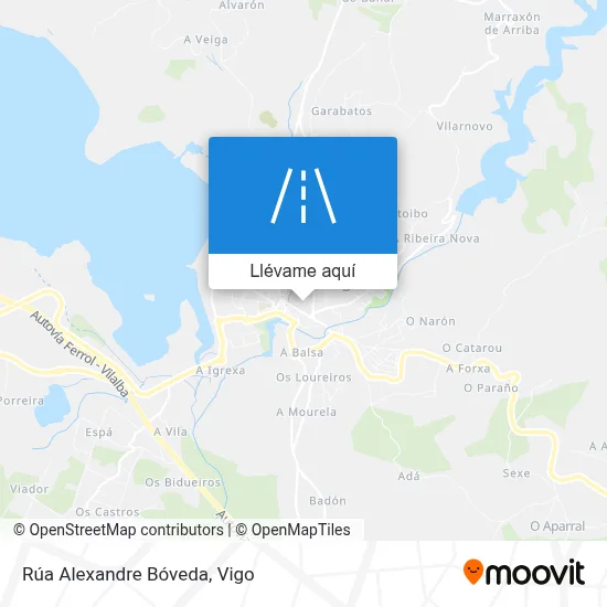 Mapa Rúa Alexandre Bóveda