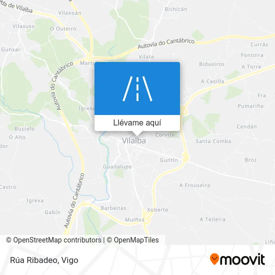 Mapa Rúa Ribadeo